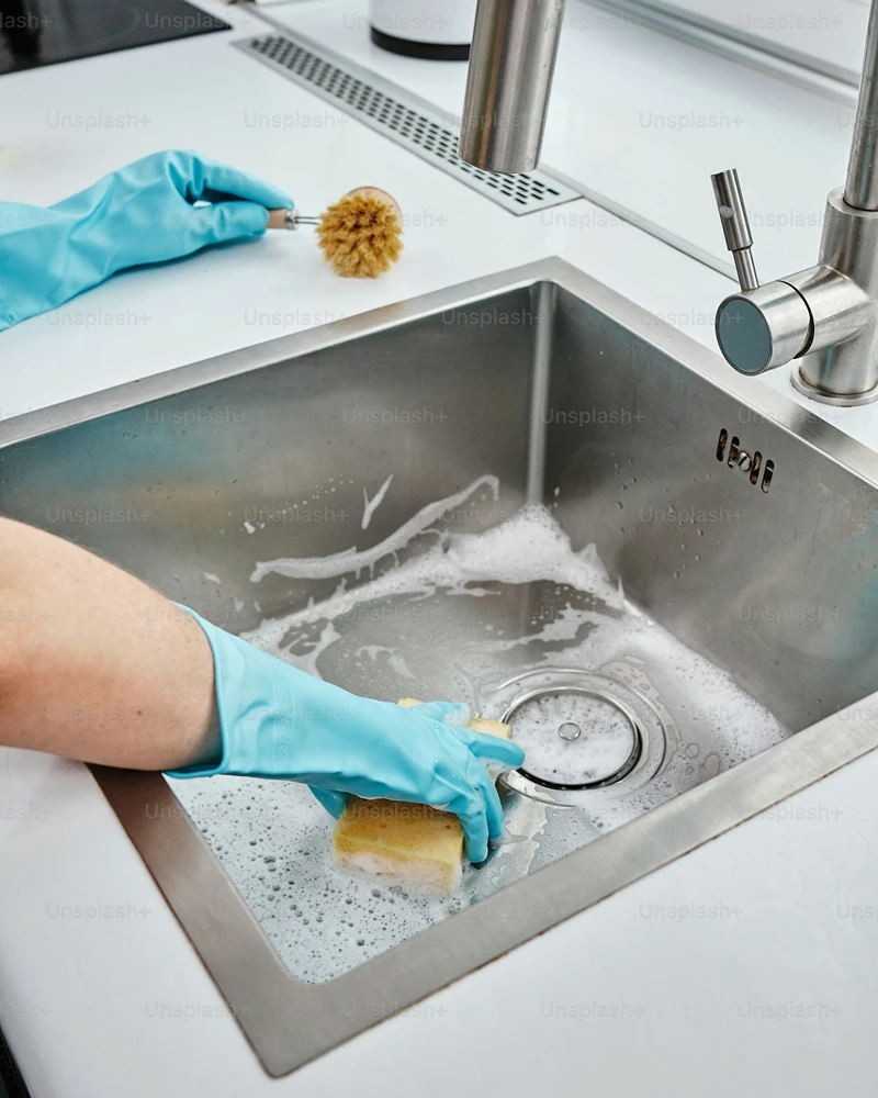Exterior property maintenance and detailing on a high-end home
